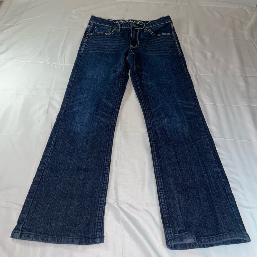 Cody James Boys Dark Wash Bootcut Denim Jeans Size 14 Western‎ Contrast Stitch